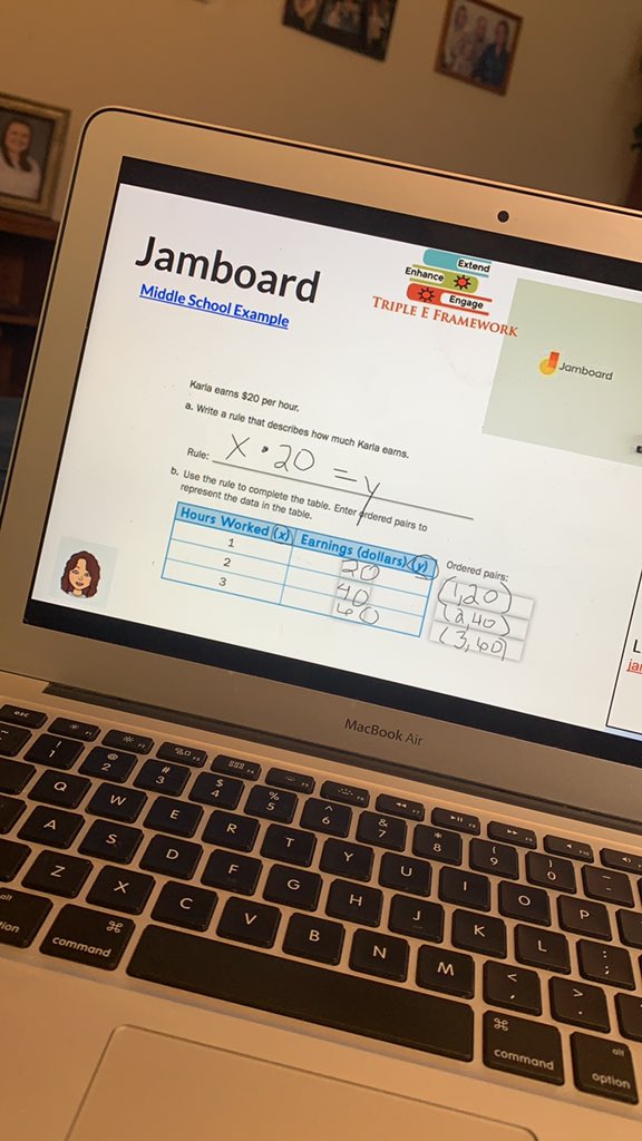 trodsmathtalk's tweet photo. @mrA2hogan @Kmlaffs @myAEA Thank you for an informative presentation that was full of ideas for distance learning & collaboration! #iTeachMath #desmos #jamboard #toomanytomentionall #makingsenseofmath https://t.co/N5wm9SNEg5