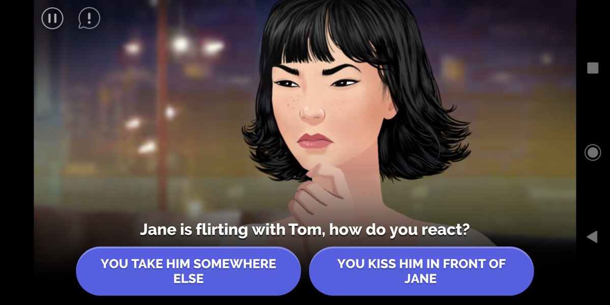 Where's my option to suggest a threesome where we end up conveniently forgetting about Hypno-Ken? 