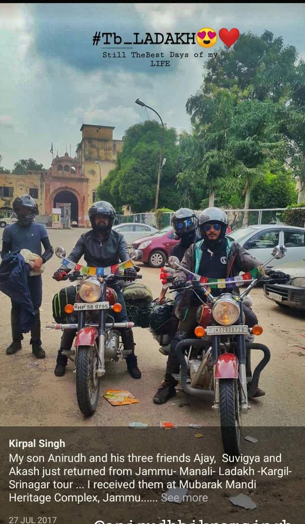 ADusgotra's tweet photo. It's been 3Year😍..I Leh'D
But each and every memories of My #lehexpidition2017 is so fresh that i LIVE -FEEL it everyday💯😍❤
#ladakh_lovers  #bikerworld  #royalenfield #highestmotorableroadintheworld  #himachalpardesh  #leh  #rider  #squadgoals  #bestdaysoflife https://t.co/MM8pCL6SWc