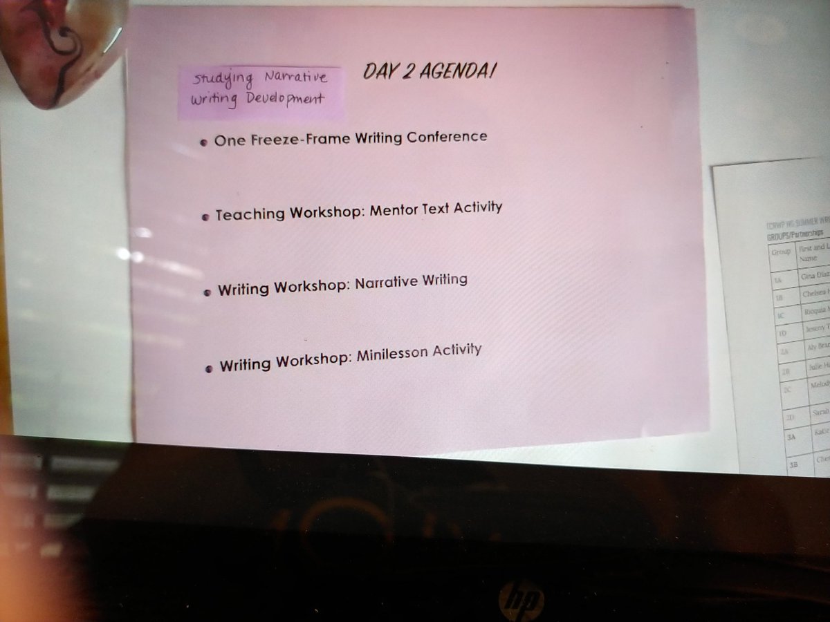 Day 2 of Units of Study. So many wonderful things. Thanks Katie and Grace!  <a href="/DianaPalacios48/">Diana Palacios</a>. #TCRWP <a href="/clemenkat/">Katie Clements</a>