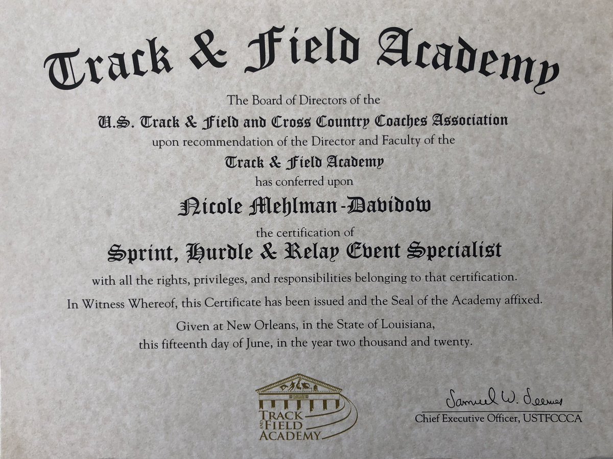 BSC_XCTF's tweet photo. Getting certified! #ustfccca #trackandfield #buffstatetf #earnyourstripes https://t.co/psv0A5oPaz