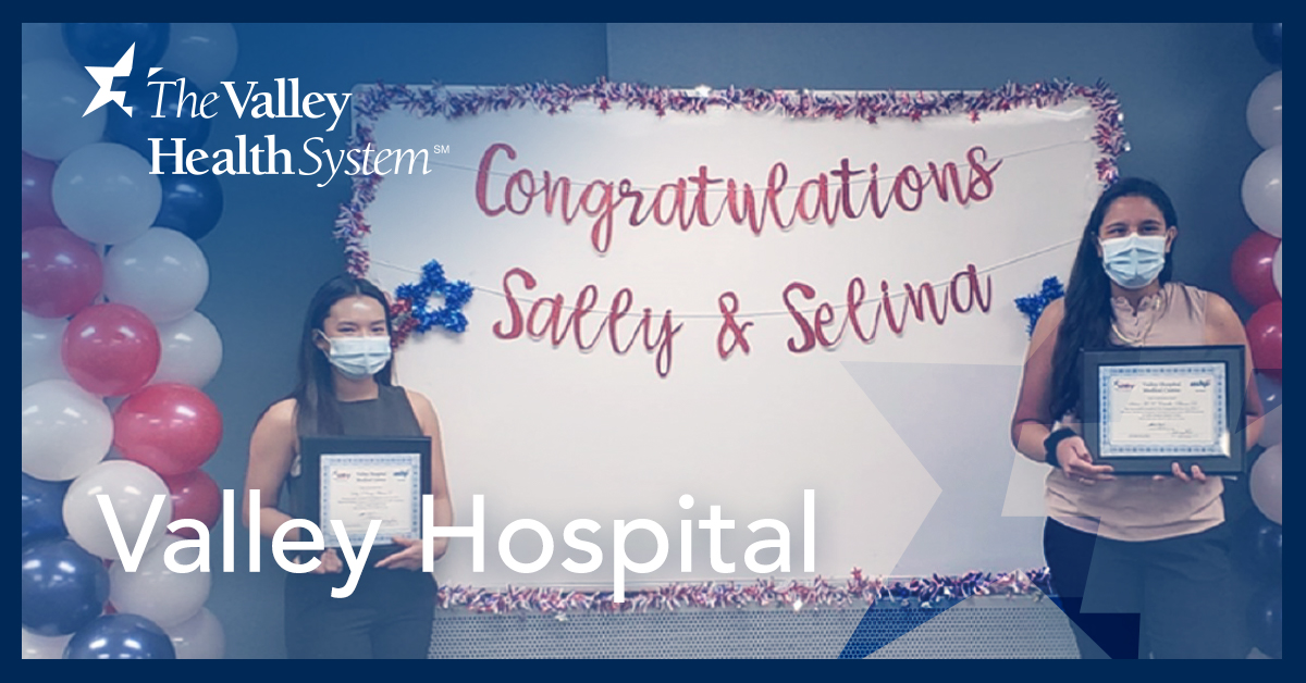 VHSCareers's tweet photo. Our #EmployeeSpotlight is shining on two Pharmacy Department graduates of this year's residency class, Sally and Selina! Both are remaining part of #LifeAtVHS on the Valley Hospital pharmacy teamโwe wish them the best as they begin their careers! Congratulations Sally and Selina! https://t.co/jYTQ5akJOO