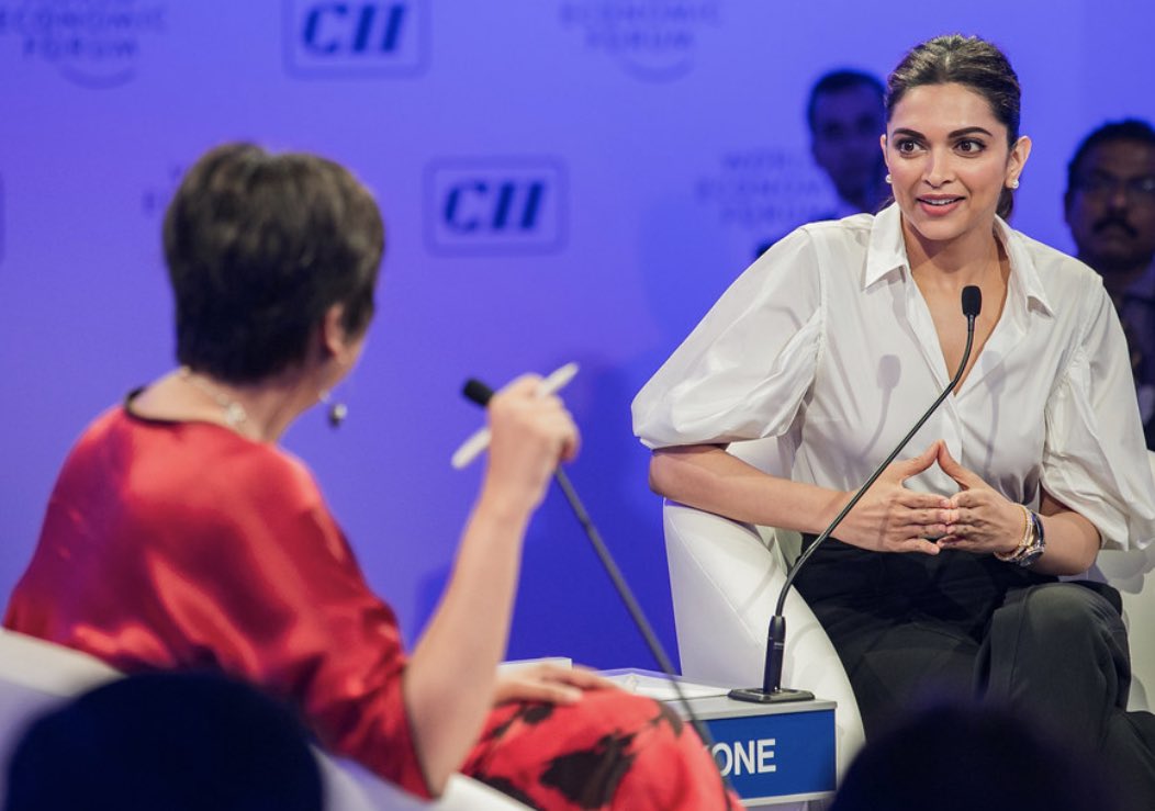 In 2017 Deepika was part of an event called ‘India Economic Summit’ held by ‘World Economic Forum’ the first time an event was held in India about depression and the stigma that is attached to it.