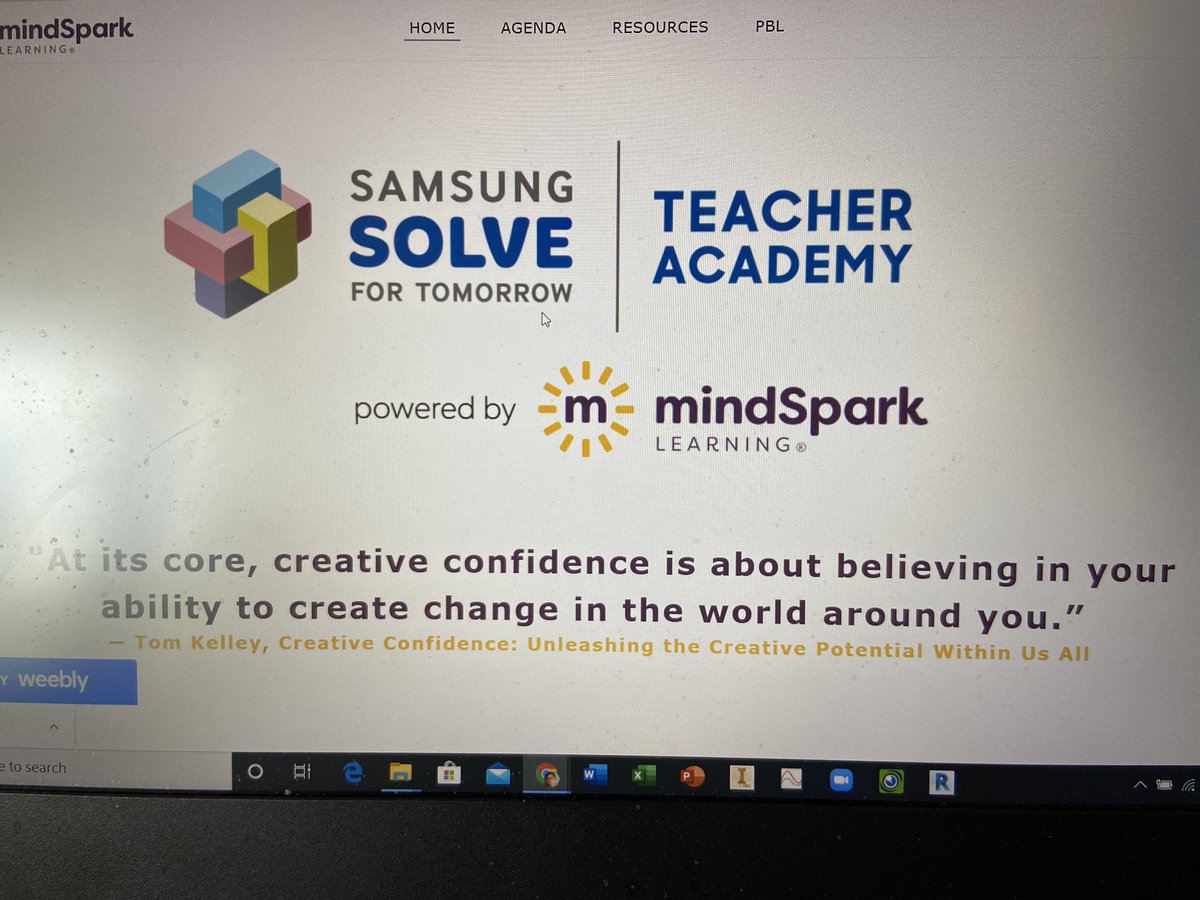 AllenWang91's tweet photo. Thank you to @mymindSpark and @SolveTomorrow for an amazing virtual PD on problem based learning!! It was truly inspiring to work with you and an amazing cohort of teachers! #sparkon #samsungsolve #sftteachers https://t.co/IRLHlQs6HC