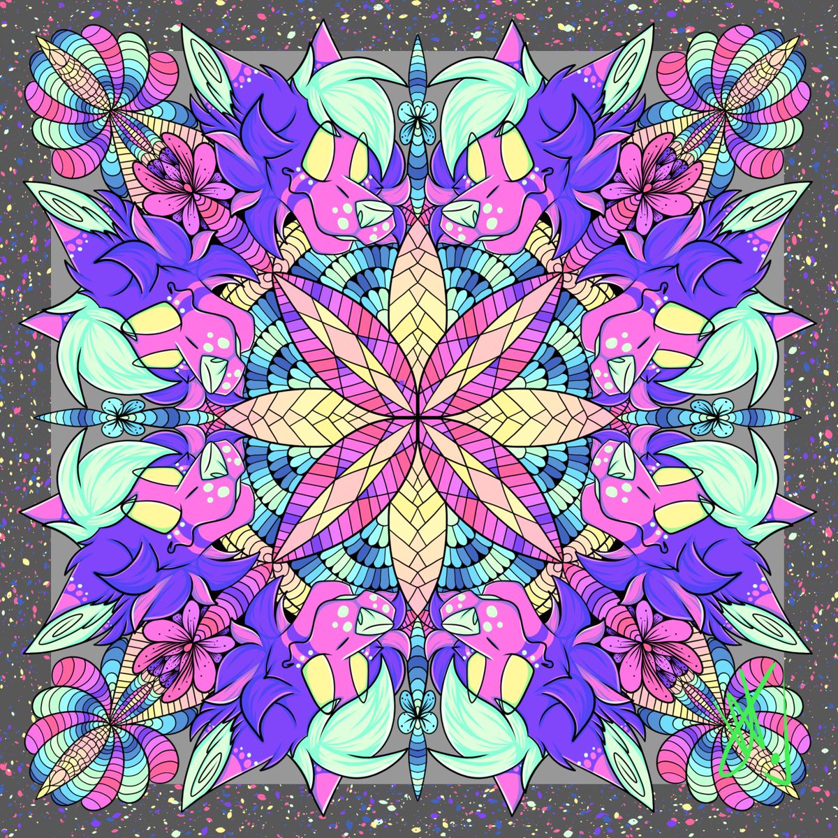 MandalaObscure's tweet photo. \|\|\|
Mandala created by @rokyoxue 
#mandala #rokyo #mandalaobscurity
#mandalaart #mandala_addict #mandalartist  
#furryart #furry #furryartists https://t.co/hg86dHIHUZ