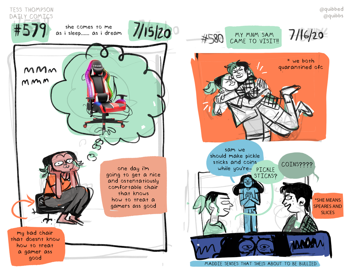 DAILIES!!!!! this is the most polished that my daily comics about my daily life will EVER be. idk why i went nuts but here you go... you can read all #582 of them right here!
https://t.co/Z5RDjqIh0U