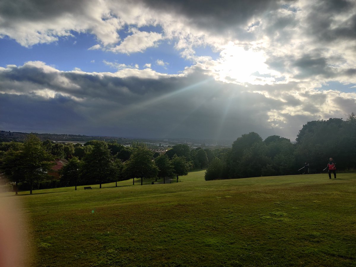 Another shot of the scenery from this evening excuse the finger