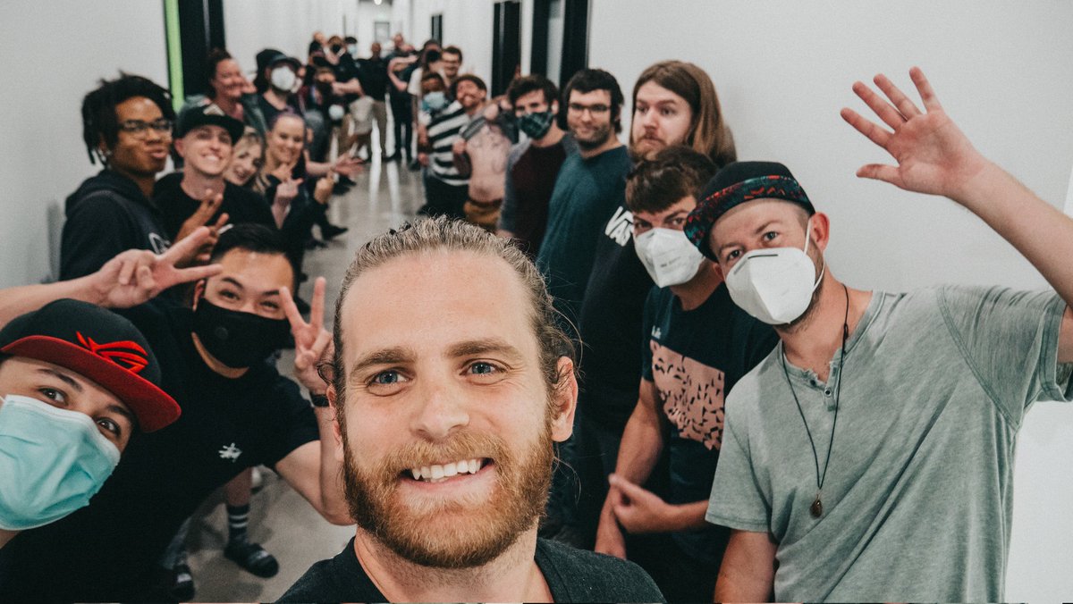 Mancowherd's tweet photo. Today was my last day at Xidax. Bitter sweet vibes today because I've been here since the beginning -- but it's time for my next adventure.

Thank you to all the Xidax humans who I consider my family ❤️

... Time to grind with @ZackShutt at @PlayerOneCoffee.

W's in chat.

💯❤️🤘🏻 https://t.co/BAqPHmP7zg