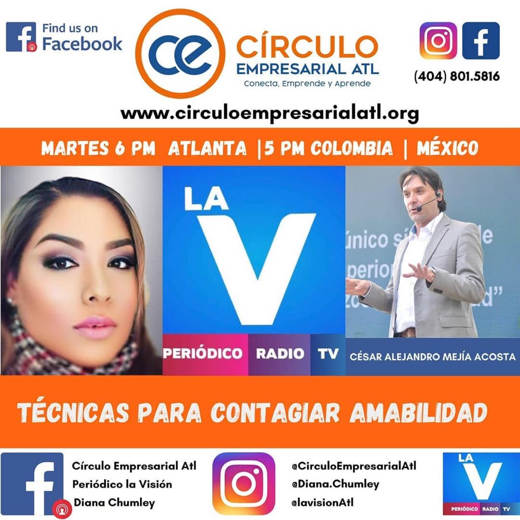 RedCarolinaCol's tweet photo. |Evento|📅

#OrgulloCarolina

¿Quieres contagiar amabilidad? Esta charla te puede interesar✅🗣

Hoy a las 5:00 p.m el ex becario de la @Red_Carolina, @cesar_mejia estará hablando de "Técnicas para generar y Contagiar Amabilidad"

Escuchalo por👉🏻  https://t.co/6PTJmuG7ab https://t.co/mto4nFZptl