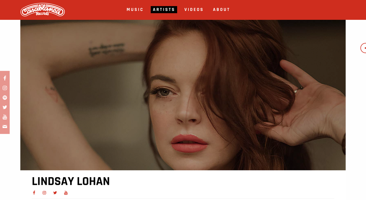 lavitalohan's tweet photo. Lindsay is now featured on the official Casablanca and Republic Records websites. Let's hope the new album is coming very soon! 💿🎶 https://t.co/gjxEE0V6lm