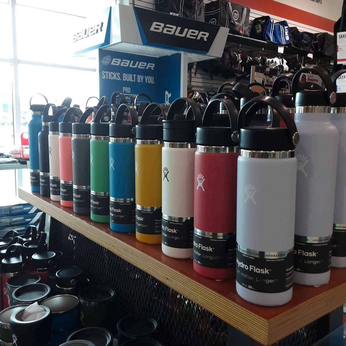 clevesfred's tweet photo. Tons of #hydroflasks for the hot summer days and in so many fun colors! #sourceforsports #weknowourstuff #clevesfredericton https://t.co/HUjye4TlCB