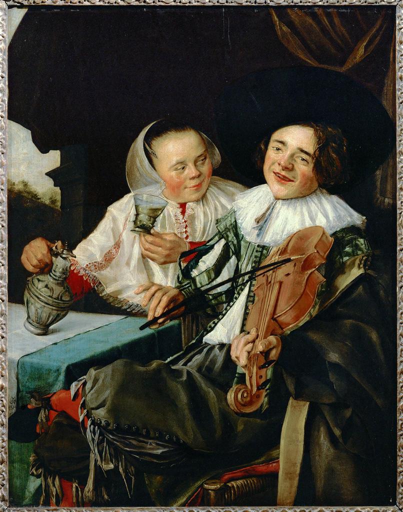 Dr. Peter Paul Rubens on Twitter: "2/2 Woman offers man a glass of wine. Much better offer! He will take it as soon as this song is over. By Judith Leyster, who