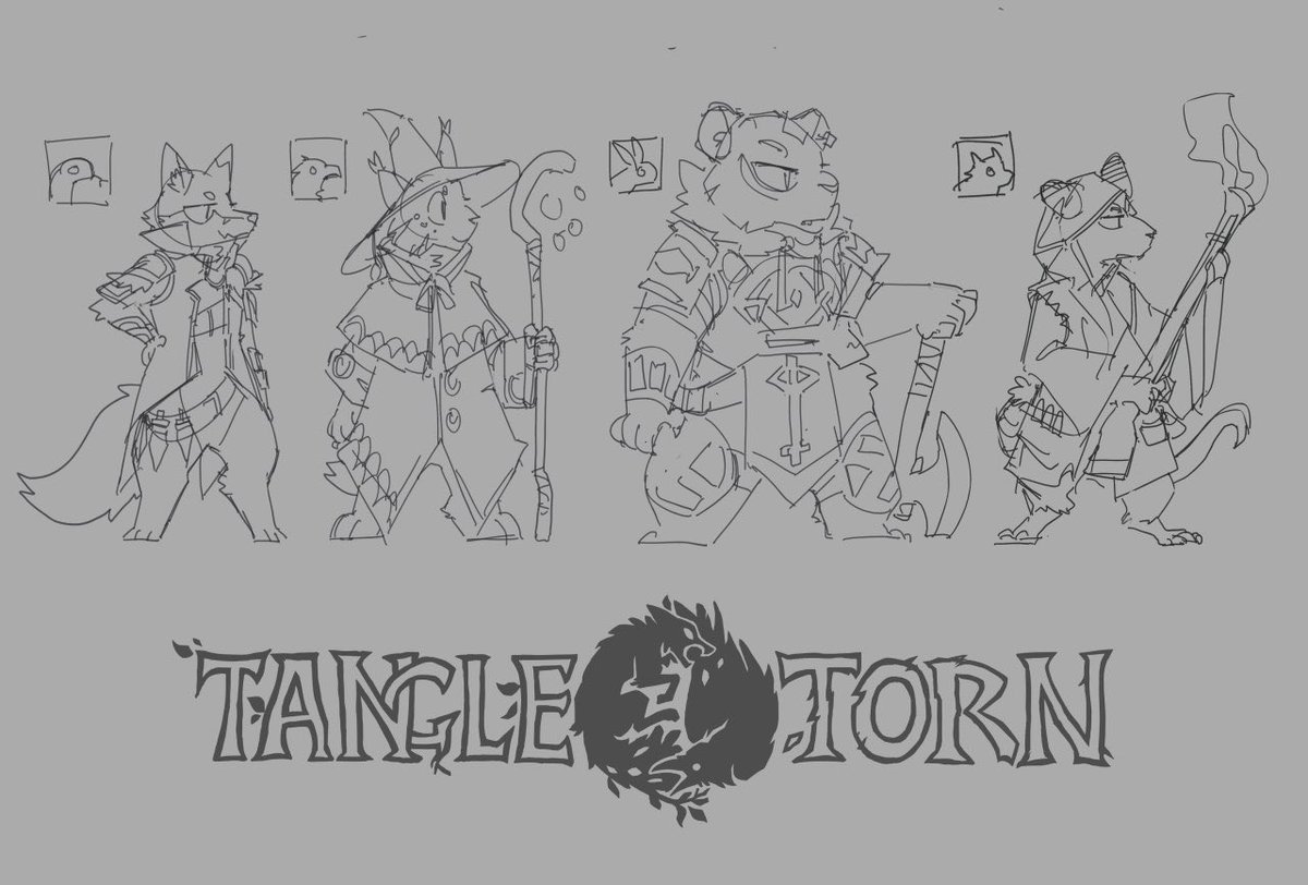 tangletorn's tweet photo. Concept sketches for Kickstarter backer t-shirts!
Which one is your favorite? https://t.co/Cdugh7RM5c