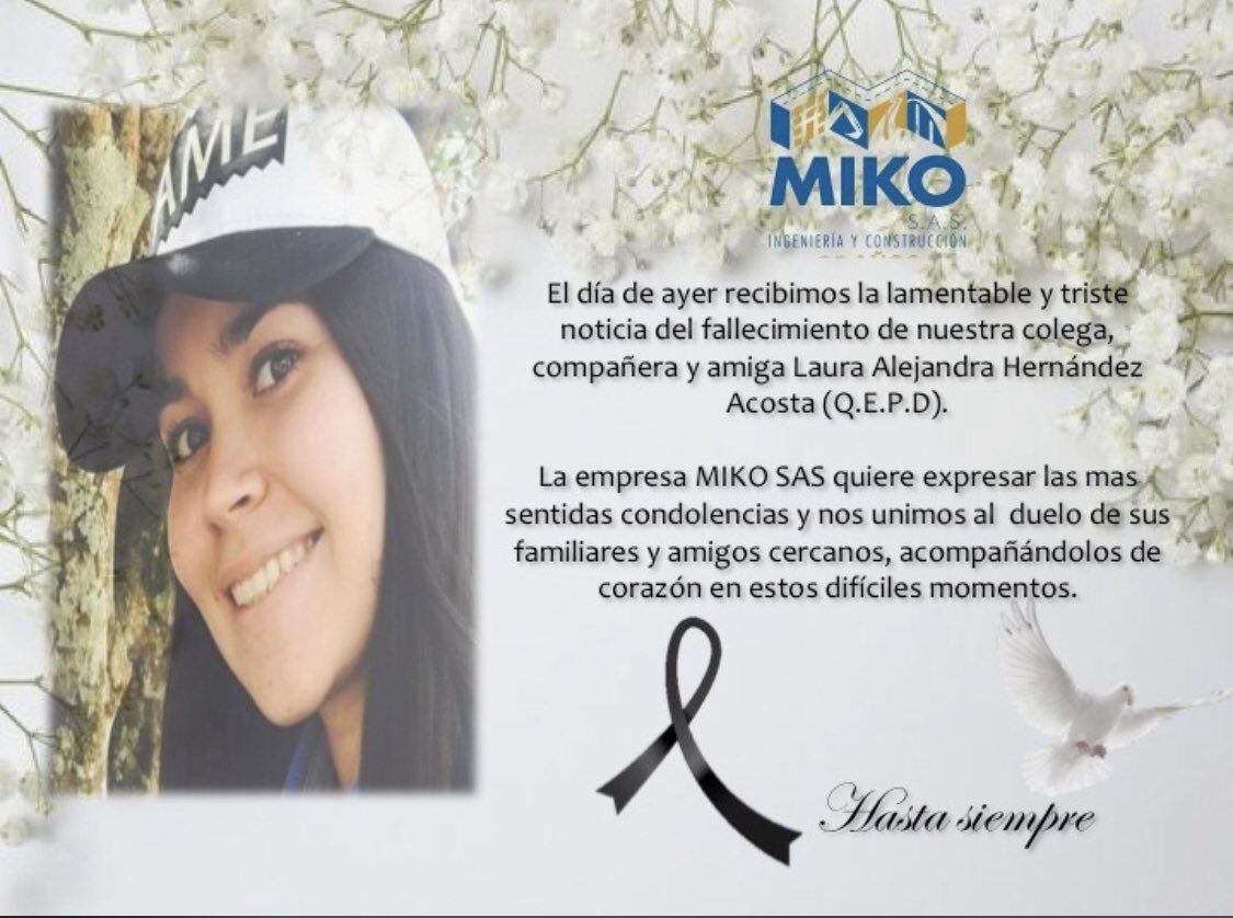 MIKOSAS2's tweet image. Laura Alejandra Hernadez Acosta Q.E.P.D.
