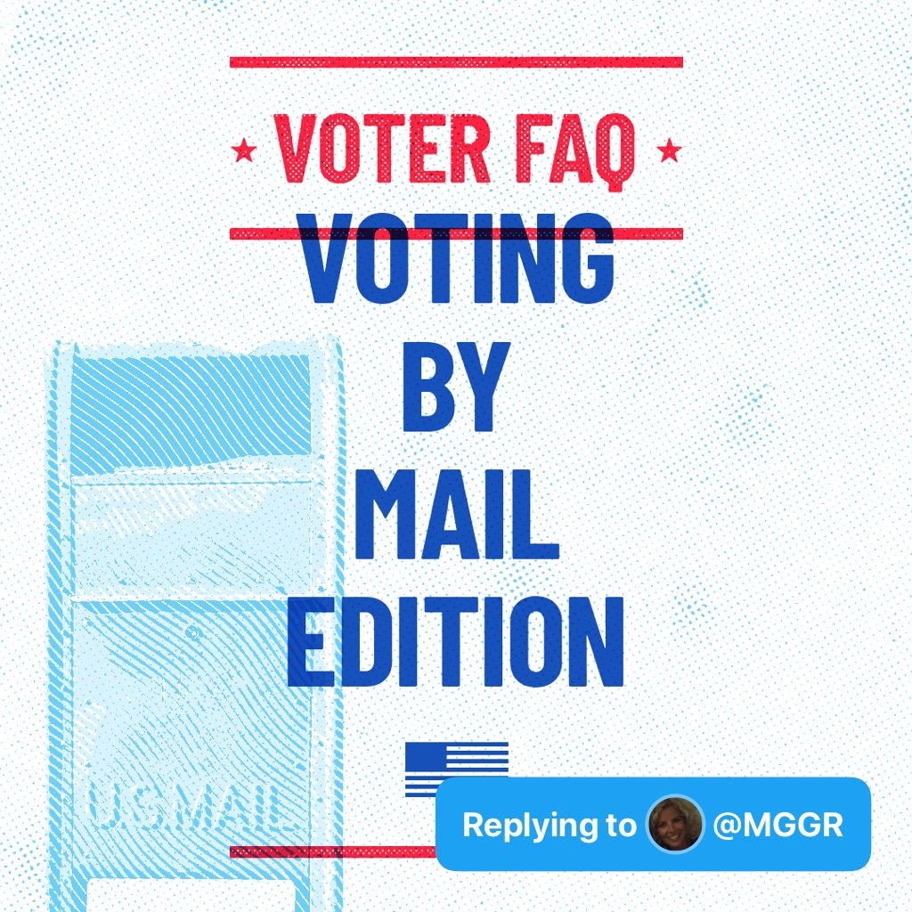 Q: How far in advance should I request my mail-in vote and if I do can I still vote in person if I want to? #askvotedotorg-  @MGGRA: ASAP! With more people voting by mail, USPS & election offices will be slammed. If you change your mind, bring your ballot with you in person.