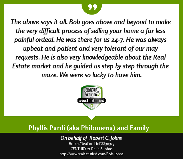 BobJohnsRealtor's tweet photo. This client testimonial simply made my day. https://t.co/BNEn5XcGSQ via @realsatisfied https://t.co/cIqufOi5zC