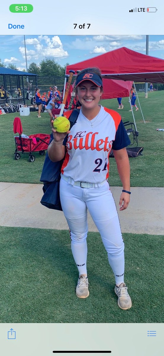 This kid hit a 2 run home run just when we needed it!! Way to Go, Madison Moreland!! We are so proud of you!!💙🧡 @madisonm0121 @ECBulletsBackes
