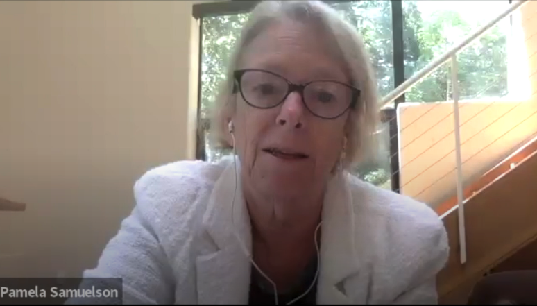 internetarchive's tweet photo. From Press Conf: @BerkeleyLaw #Copyright Scholar @PamelaSamuelson on publishers lawsuit: "It’s really tragic that at this time of pandemic the publishers would try to basically cut off even access to a digital public library like @InternetArchive." 

https://t.co/T8oq3EAQCK https://t.co/DPaXUBlzoq