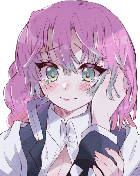 せなさんがTwitterに投稿した甘露寺蜜璃(鬼滅の刃)のイラスト。