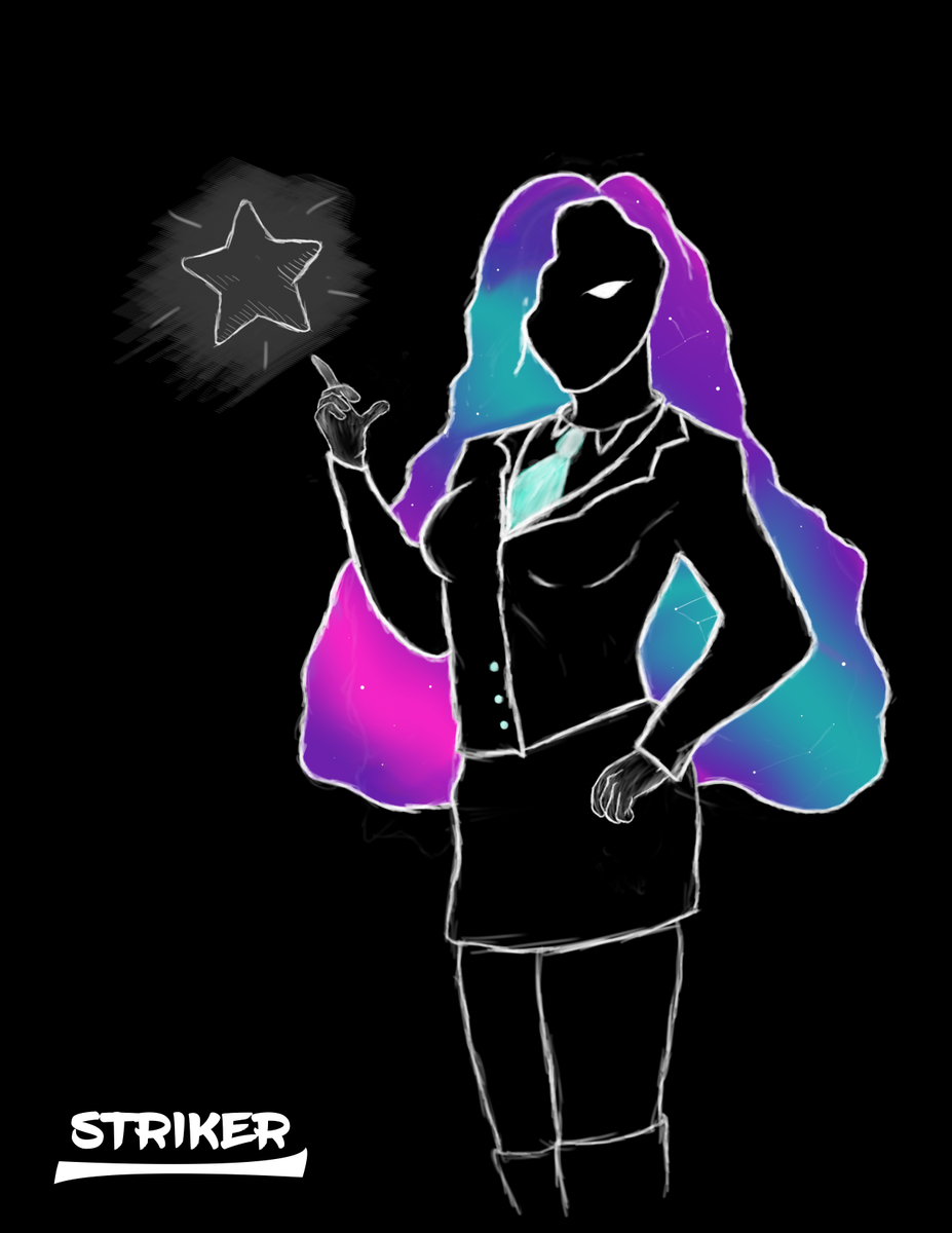 S23034's tweet photo. Got inspired by one of @InvaderCristi 's OCs, a classy dreamer, as I call it. I don't practice drawing that often but for the sake of that nice character, I gave it a shot! https://t.co/4fQqa0gB5U