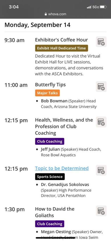 Honored to be speaking at the 52nd ASCA World Clinic and excited about the topic of Health, Wellness, and the Profession of Club Coaching. If you haven’t yet, check it out, ASCA is making changes, come be a part of it at the Cyber Clinic this year.