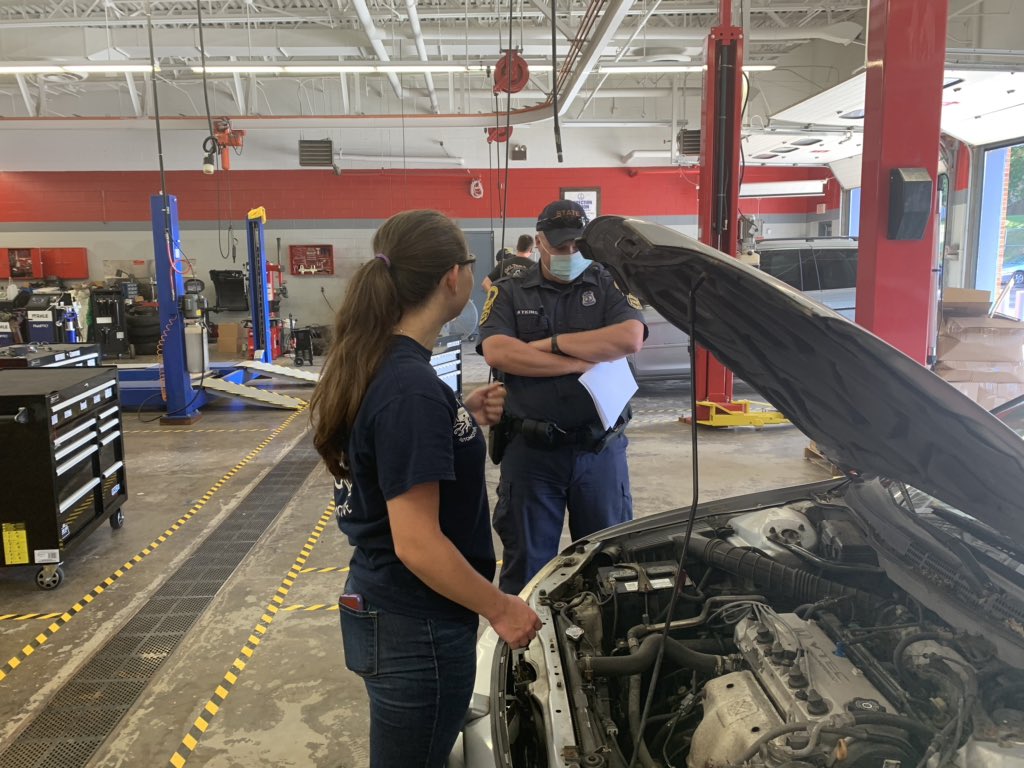 bstcauto's tweet photo. 5 class of 2020 grads worked all summer to pass the Va State Inspection license exam. It takes hard work and dedication to obtain it even when your not dealing with a pandemic. Thanks Troopers Patrick and Adkins. @VSPPIO @BCPS_Education https://t.co/FCZMH4tZ6M