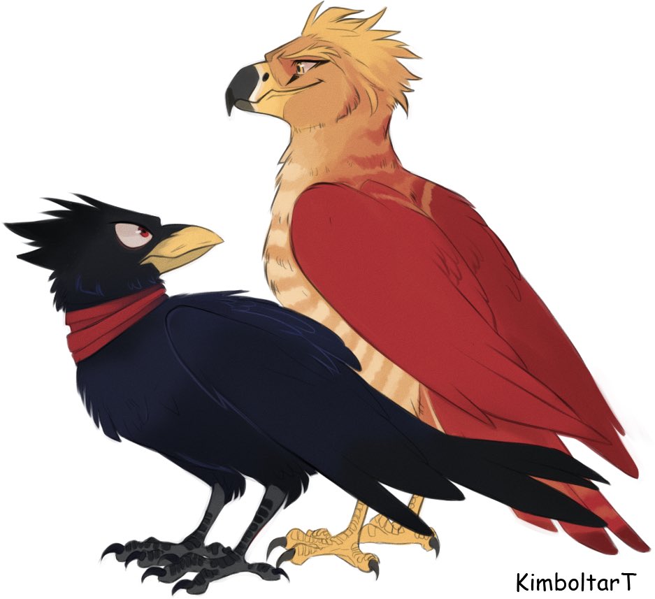 kimboltart's tweet photo. Made more animal doodles just with some bnha characters this time. https://t.co/7MUbXmfkRR
