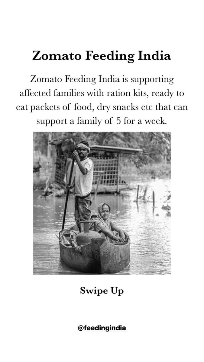 TheJonasScoop's tweet photo. [@goonj] Support the communities affected by floods: https://t.co/ZINEMWRrHw

[@FeedingIndia] Assam and Bihar
Flood Relief: https://t.co/bdZENRe3kb

📸 @nickjonas ig story - July 28, 2020 https://t.co/1hn66YFEH6
