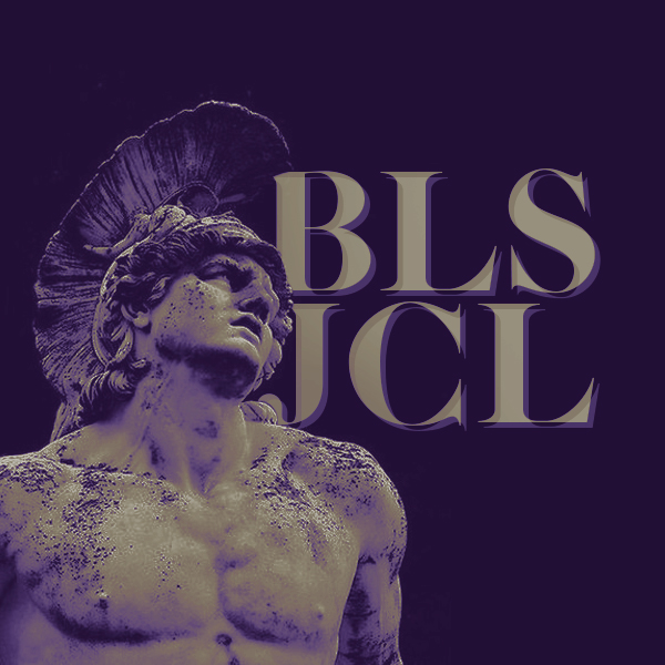 BLS_JCL's tweet photo. Salvete! We hope everyone's having fun during convention, and wanted to pop in for your opinion on our 2020-2021 BLSJCL logo. In the next tweet, vote for Option 1 as our new logo (Left Image), or for Option 2 to keep our logo the same for next year (Right Image). Thanks! https://t.co/6pfrUHlY45