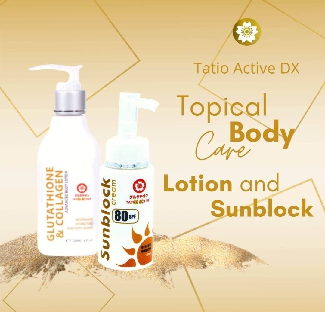realkquisstuff's tweet photo. Tatio Active Dx Glutathione and Collagen Lotion and Sunblock Cream SPF80 ❤️
Visit Our Pages at :
https://t.co/DDKTFx62HA
https://t.co/GLssvuHBvx
#24k #24kgoldcollection #premiumedition #tobebeautiful #tatio #tatioactive #tatioactivedx #tatioactivedxjapan #TatiomaxPharmaCorp https://t.co/9PHCbnMlXB