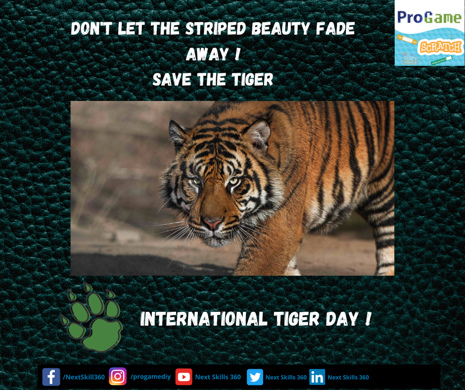NextSkills360's tweet photo. The roar is rare! Save the Tiger!
#KeepTheChildEngagedAtHome #STEM #STEAM #CodingForKids #ProgameDIY #ProGame #ProgrammingForStudents #ProgrammingForkids https://t.co/rwzQdtnz3a