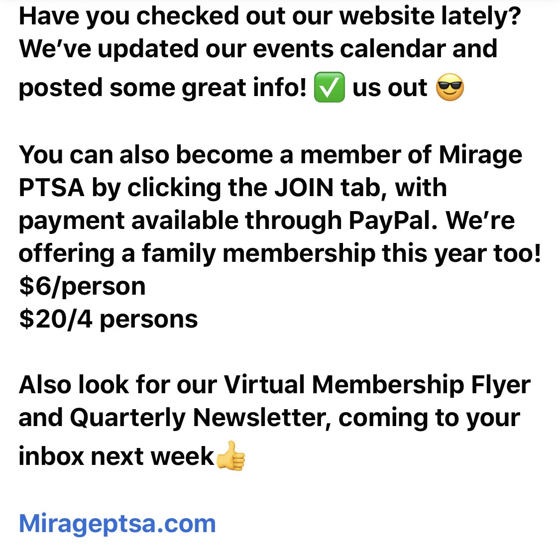Mirage PTSA (@mirageptsa) on Twitter photo 