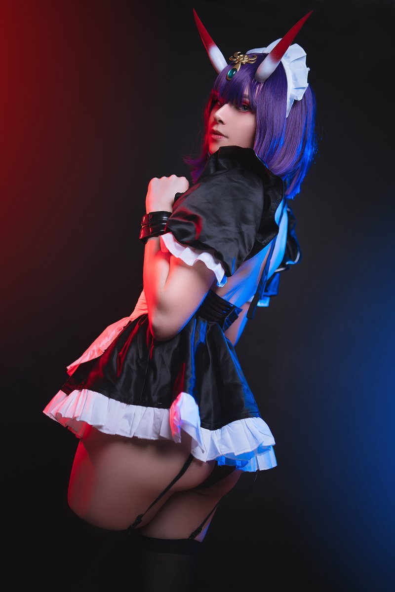Sneaky's tweet photo. Shuten Douji Maid 👀
Makeup: @estherlynnhhj 
📸: @squarenoodles https://t.co/sWM448IU94
