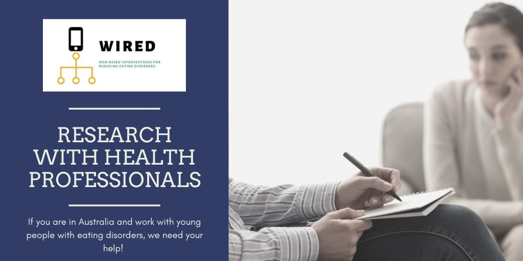 WIREDProject2's tweet photo. Are you interested in contributing to research that can benefit your patients and clients? Learn more, complete our short survey and sign up for an interview to contribute to this important research here: https://t.co/0cpD4G4kis #eatingdisorder #research https://t.co/5qL1KGkrm8