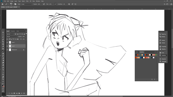 depois de várias tentativas frustradas. oficialmente fazendo fanart de nge 