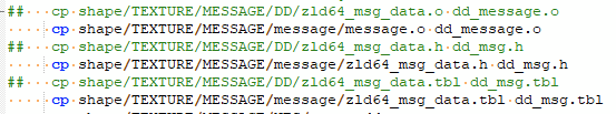 There's a commented out file with the intruiging name of "DD Message" (Ura/Master Quest text). But on opening it up, it seems all the hint text is just replaced... with this.