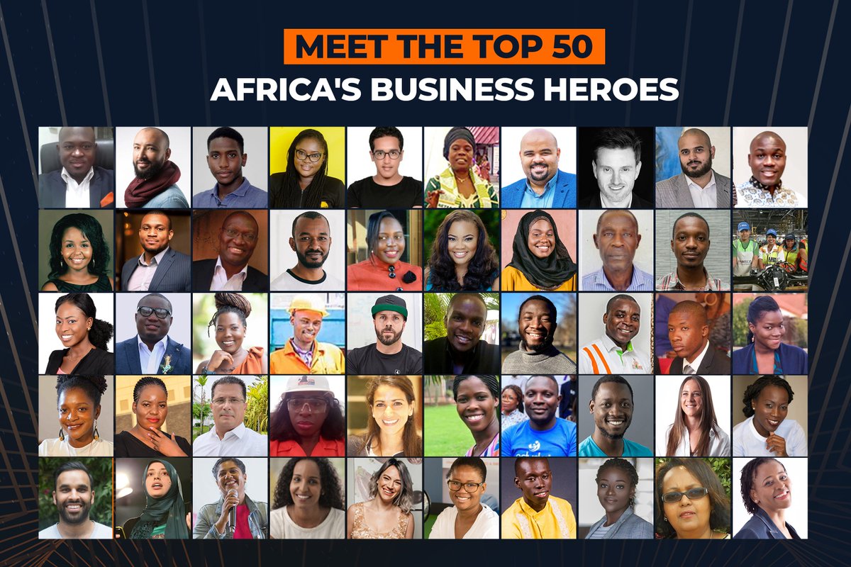 Congratulations to this year’s Africa Business Heroes Top 50 Finalists! Representing 21 countries, 18 industries, and 50% female, we are thrilled to see the diversity of Africa’s entrepreneurs shine. Click here to learn more: africabusinessheroes.org/en/finalists/2… #ABH2020 #MeettheTop50