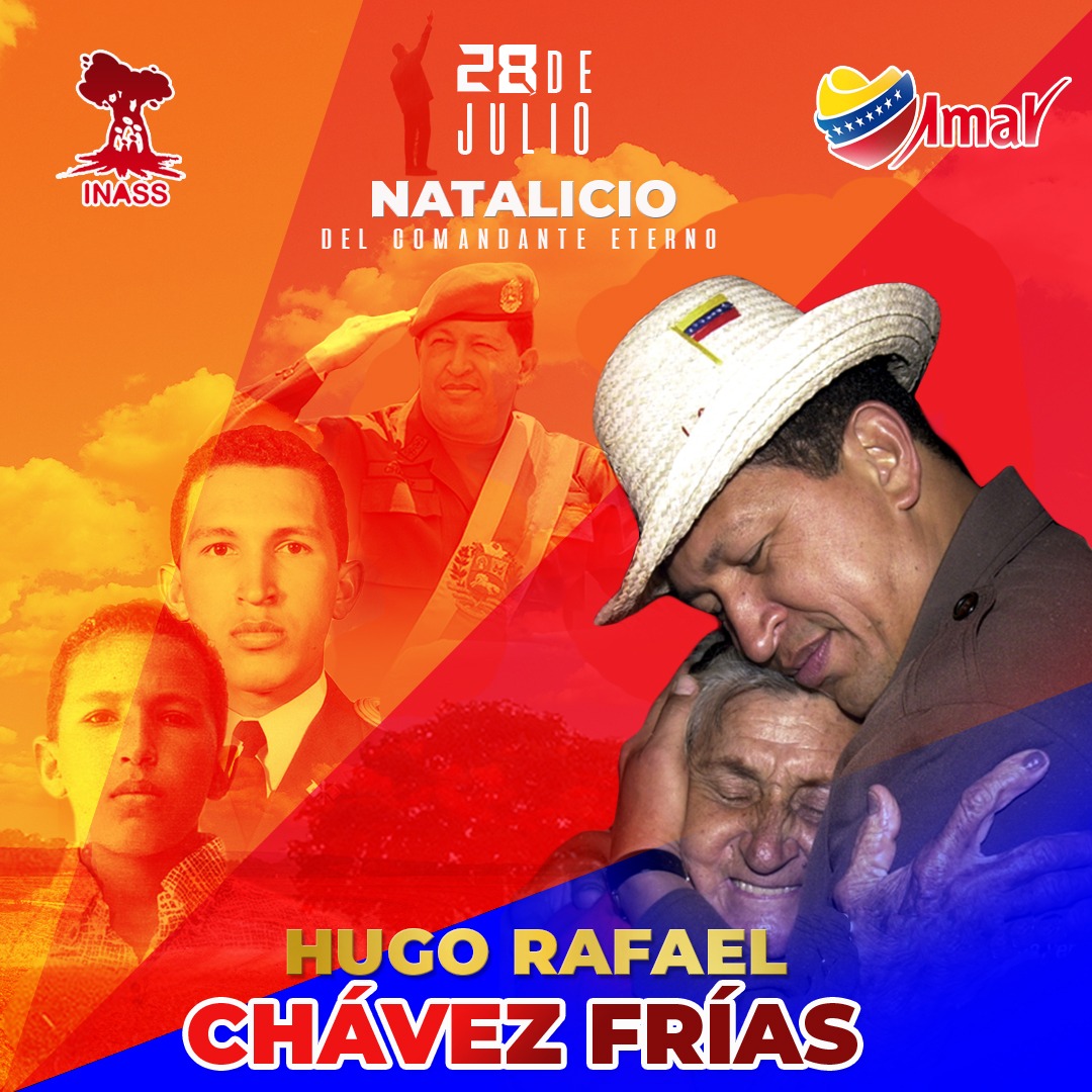 #66añosChavezInvicto y siempre permaneceras latente en el corazón del pueblo venezolano y del mundo
Feliz cumpleaños Gigante
<a href="/salainass/">INASS</a> <a href="/gladysrequena/">Gladys Requena</a>