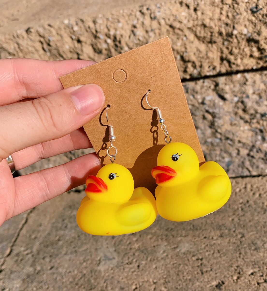 bumblebeeart1's tweet photo. Rubber ducks earrings are back in stock!!💛🐥⭐️ https://t.co/IUS4gBPuj5 https://t.co/Wdxm78wT6W