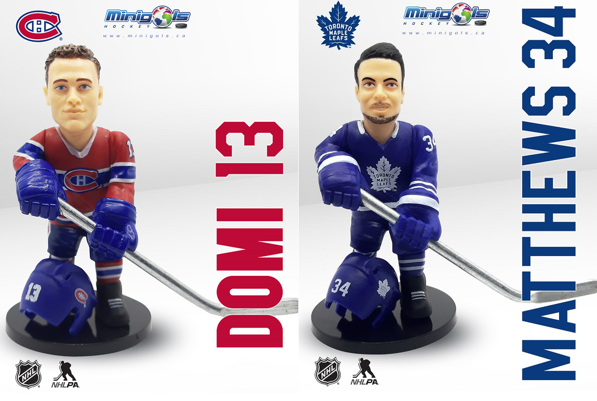 canada_minigols's tweet photo. 🏒🚨 HOCKEY'S BACK!! 🚨🏒

We are beyond pumped to see Matthews and the Leafs take on Domi and the Habs tonight in some tune-up hockey! 

Get the Leafs &amp; Habs on the Table Hockey ice in your bubble by ordering at https://t.co/Djvj8elwWC. https://t.co/zsIhz7CSWx