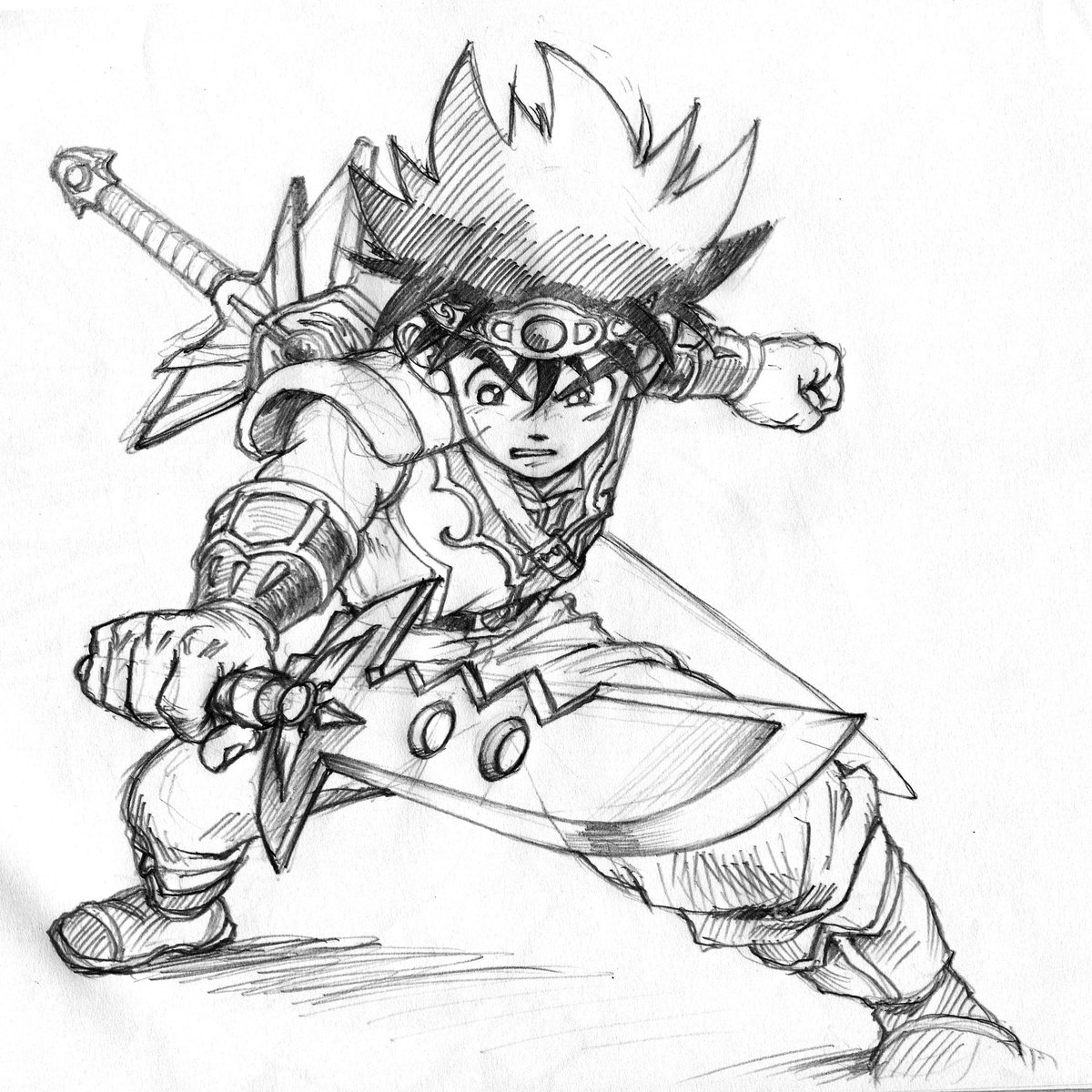 ドラゴンクエスト ダイの大冒険、勇者ダイです。今秋以降アニメ化、ゲーム化で往年のファンとしてはスゲー嬉しいス😭😭余りの嬉しさに模写したら筆圧高過ぎて紙破れたわ😅
#模写 #ドラゴンクエスト #ダイの大冒険 #勇者ダイ #大地斬
引用元:三条陸、稲田浩司/集英社、スクウェア・エニックス 