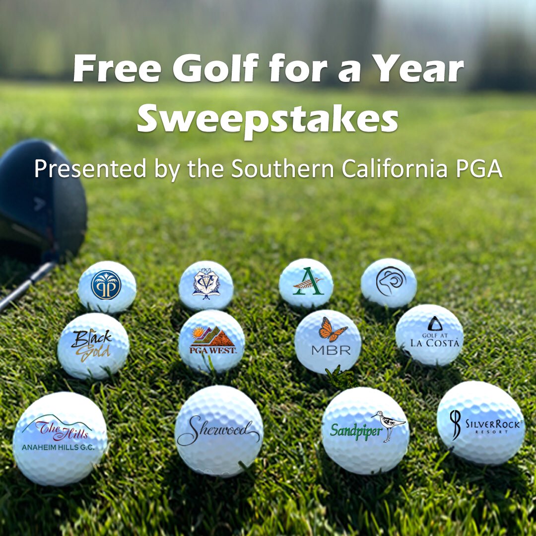 Want to win 12 twosomes to play SoCal’s finest tracks?
.
.
Enter today: underpar.com/scpga-sweepsta… Swing away &amp; good luck! #WeAreSoCalPGA #SCPGA #Golf #Golfer #Sweeps #Sweepstakes #GolfLife #Contest #InstaGolf #GripAndRip
