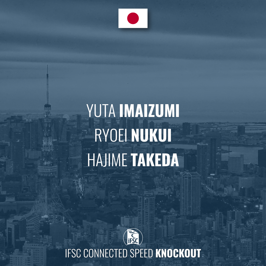 ifsclimbing's tweet image. A total of nine athletes will battle in the IFSC Connected Speed Knockout representing Austria 🇦🇹 Germany 🇩🇪 and Japan 🇯🇵! #IFSCSpeedKnockout