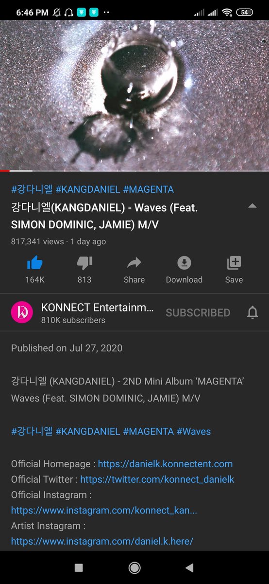 winklejh's tweet image. √ kang daniel - waves (200728) #StreamWaves @konnect_danielk youtu.be/SlNTVljJf3g