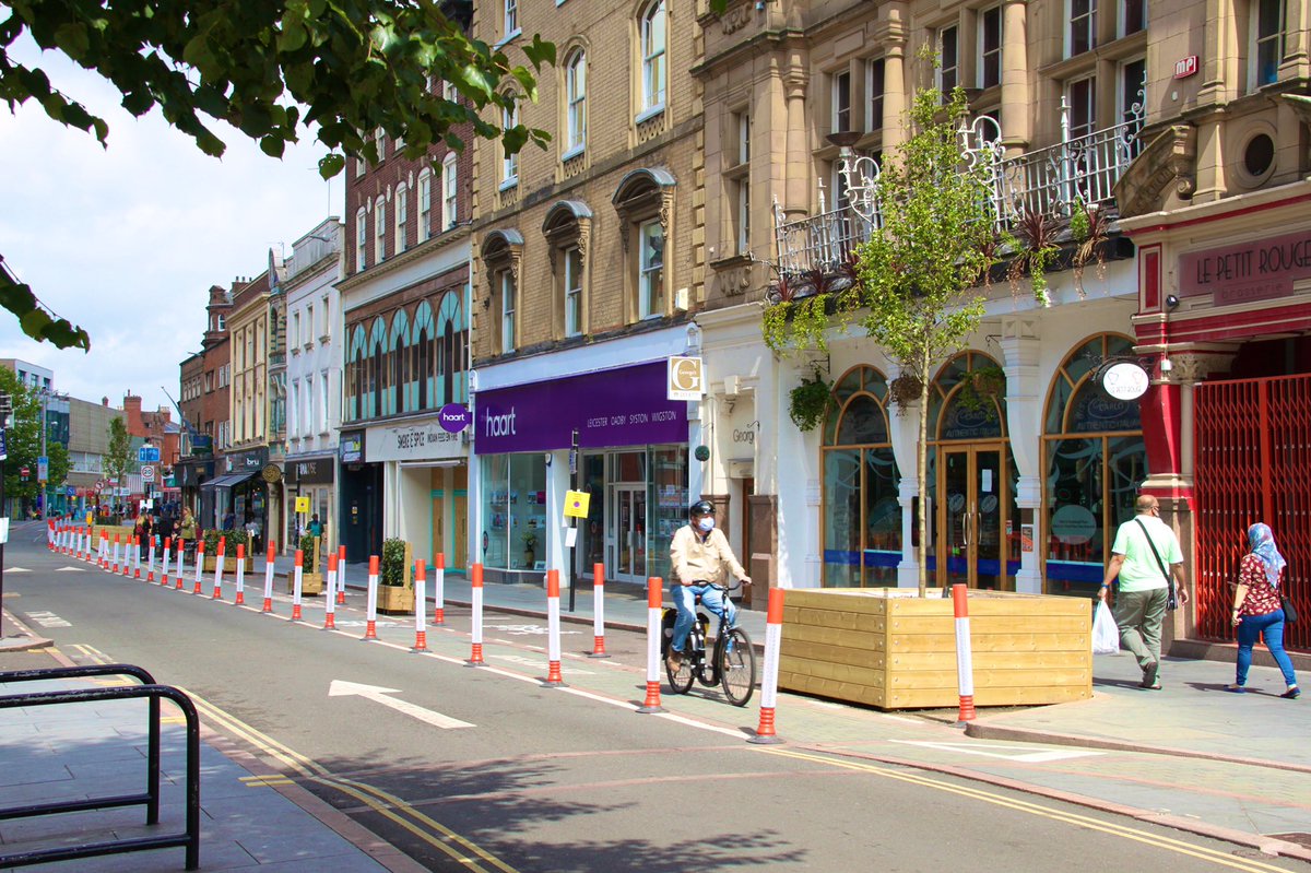 Adam Clarke (@oweniteadam) on Twitter photo Whenever govt. lifts local lockdown, social distancing will be vital, so we’ve been busy creating safe, sustainable & socially equitable shopping areas. We’re now busy trying to make them look a bit nicer. Visit 
widenmypath.com/leicester to suggest where needs similar treatment. Whenever govt. lifts local lockdown, social distancing will be vital, so we’ve been busy creating safe, sustainable & socially equitable shopping areas. We’re now busy trying to make them look a bit nicer. Visit 
widenmypath.com/leicester to suggest where needs similar treatment.