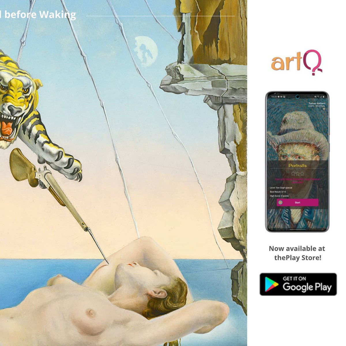 ArtqTrivia's tweet photo. Dalí 😍
Dream caused by the flight of a bee around a Pomegranate a second before waking
https://t.co/CAWnFYnNCy https://t.co/Jvub7G7rzV