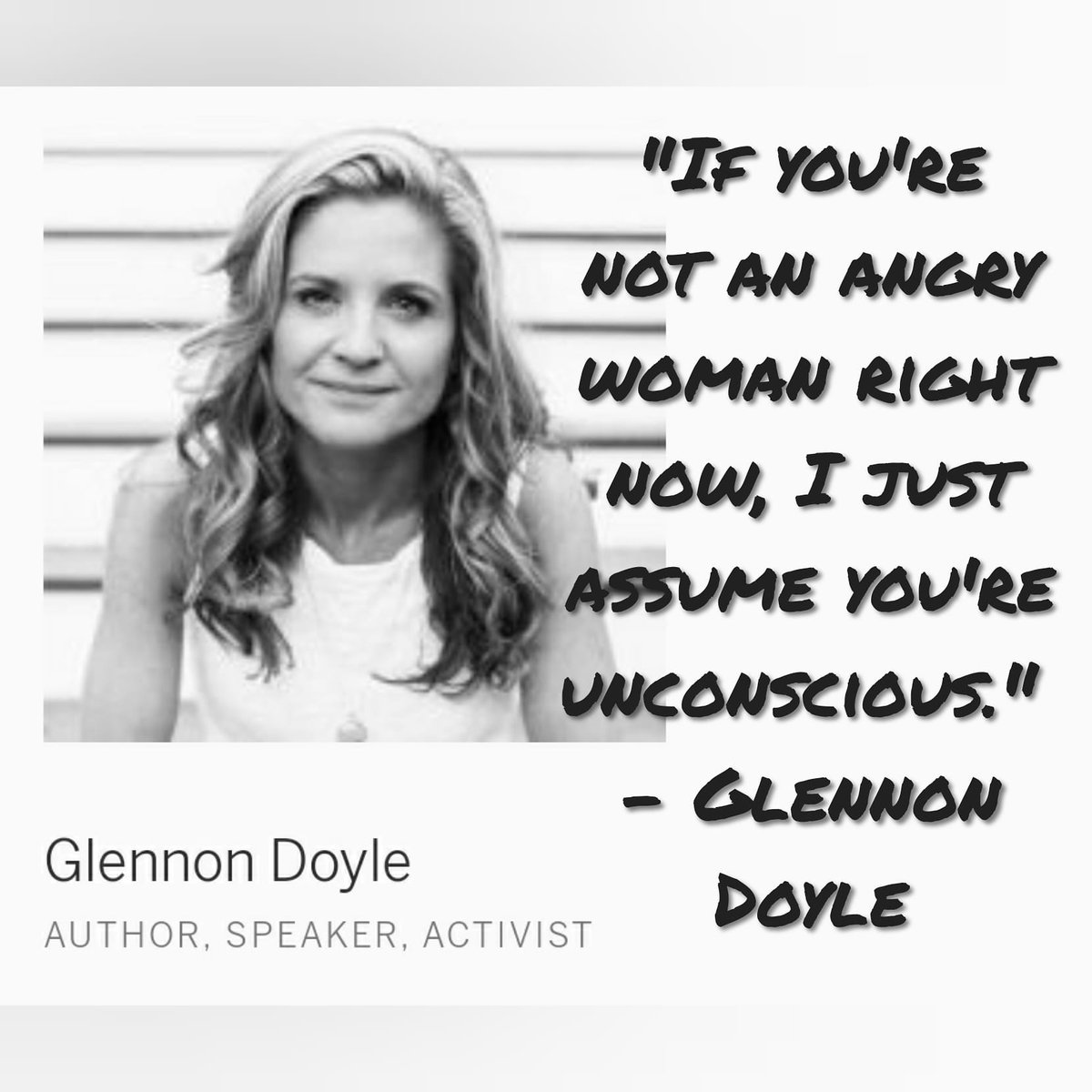 Thank you <a href="/tableau/">Tableau</a> for hosting the Women Leading Through Change webinar today with <a href="/GlennonDoyle/">Glennon Doyle</a>. It was POWERFUL!! 

"If you're not an angry woman right now, I just assume you're unconscious!!" - Glennon Doyle