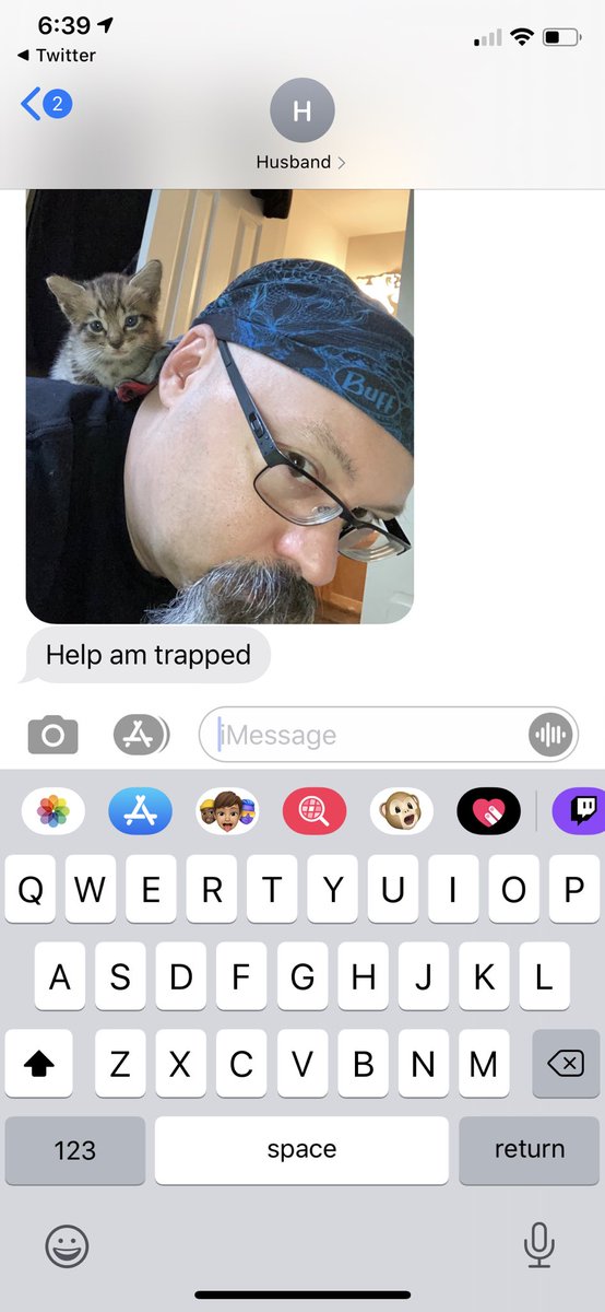 Hmm, I just got a text from upstairs...