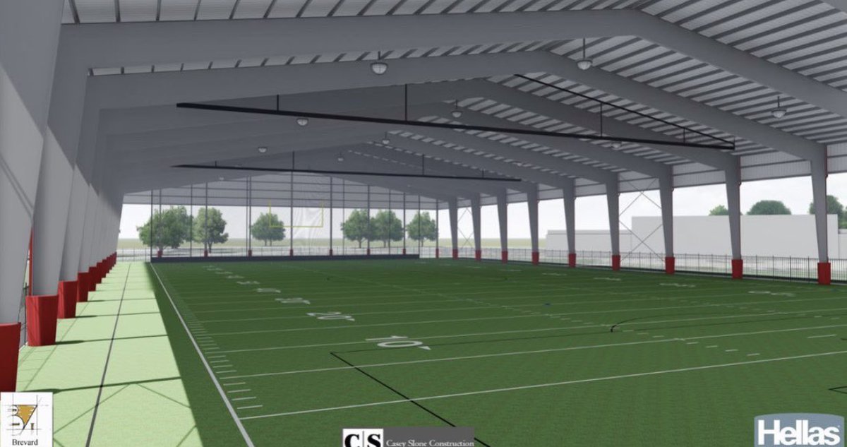 marshallmavs's tweet photo. Steel beams have made their way to the site for the 120- yard covered multi-purpose practice facility.  

Targeted for completion in early November 

Mav gym renovation is also underway. 

Turf installation at Mav field &amp; Lady Mav fieldunderway

Mav Stadium restrooms almost done! https://t.co/wrS3mElkLE