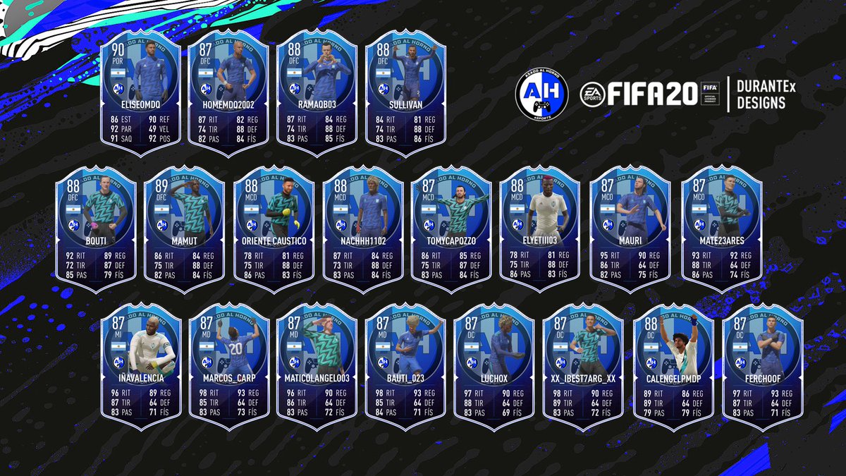 Estos son los 20 jugadores que van a dejar todo en la temporada #12 de <a href="/IESAArgentina/">IESA</a>.
Gracias por el diseño <a href="/DuranteXDesigns/">DuranteX</a> 😍